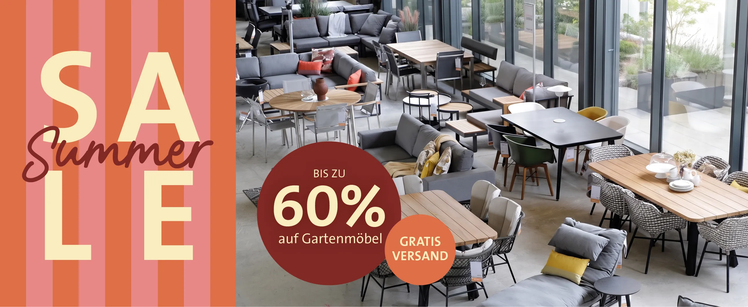 Summer Sale – bis zu 60 % auf Gartenmöbel!