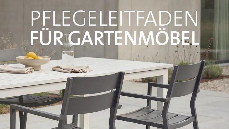 Care guide for garden furniture