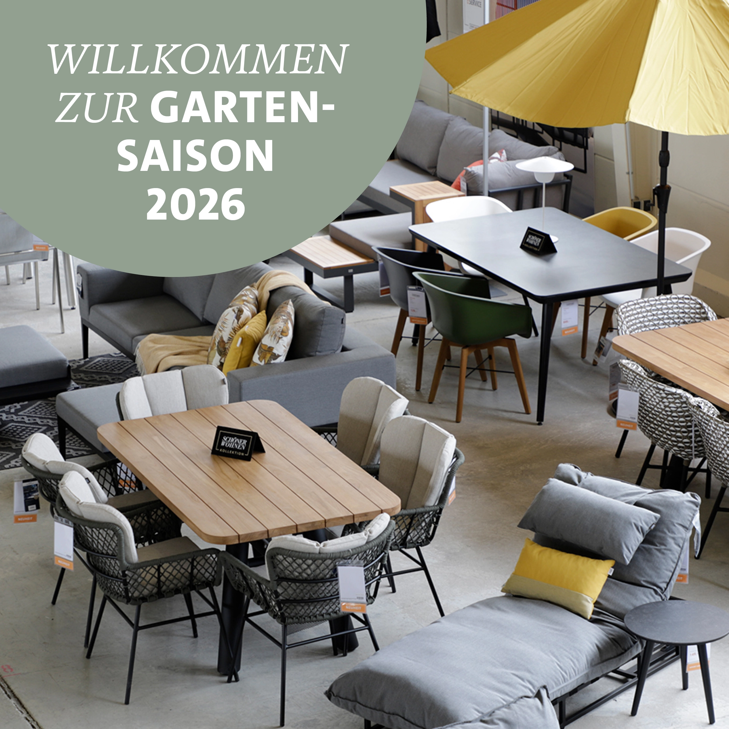 Garden furniture exhibition