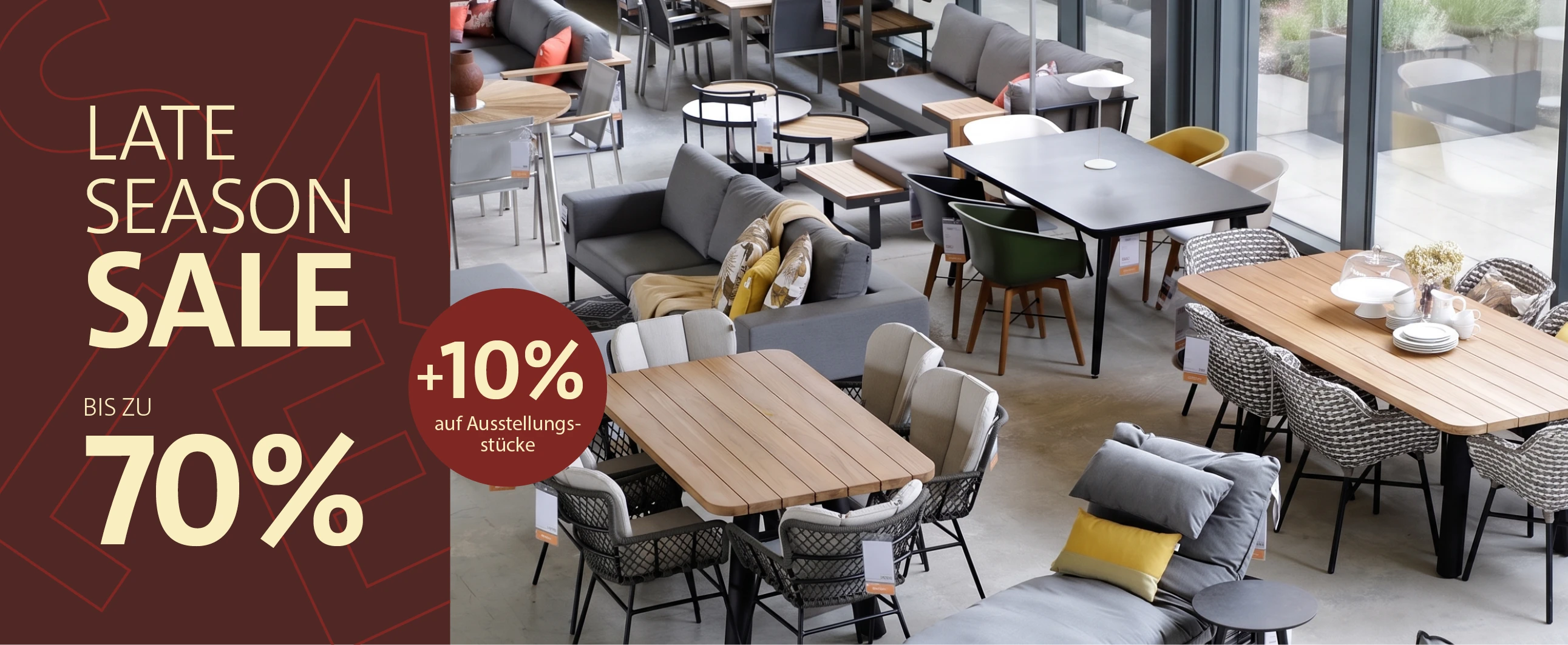 Last chance – Up to 70% off garden furniture + 10% off display items!