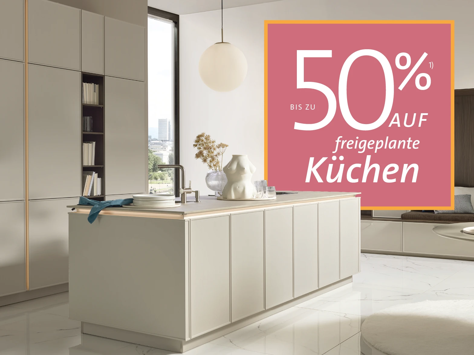 Bis zu 50% auf freigeplante Küchen!