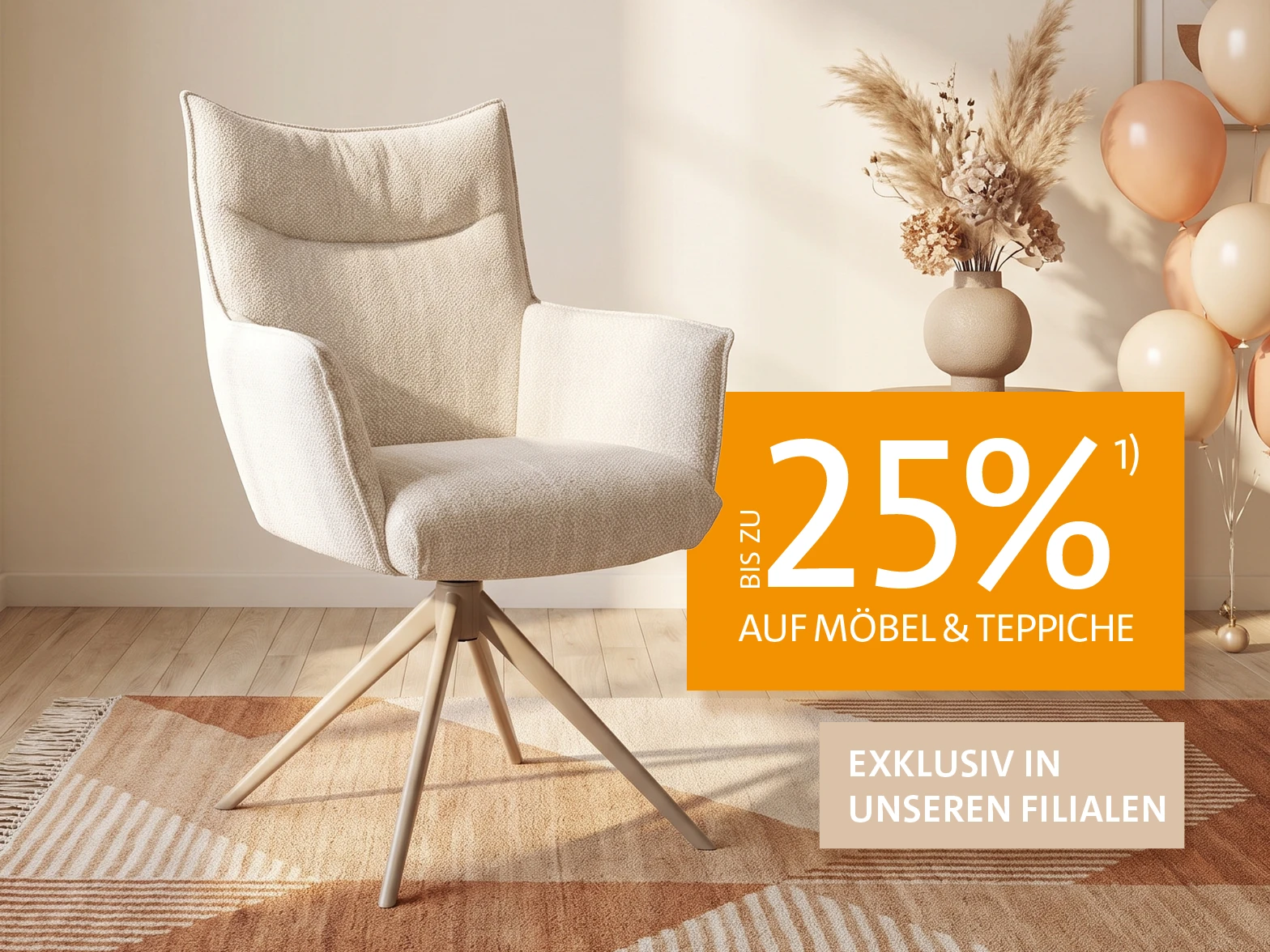 It’s our birthday! – Up to 25% off furniture and carpets